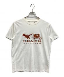 COACH（コーチ）の古着「REXY AND CARRIAGE T-SHIRT」｜ホワイト