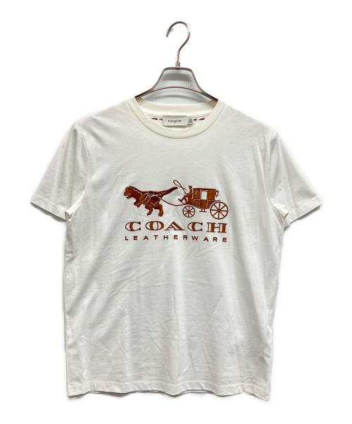 COACH（コーチ）COACH (コーチ) REXY AND CARRIAGE T-SHIRT ホワイト サイズ:Mの古着・服飾アイテム