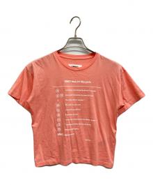 MM6 Maison Margiela（エムエムシックスメゾンマルジェラ）の古着「半袖カットソー」｜ピンク