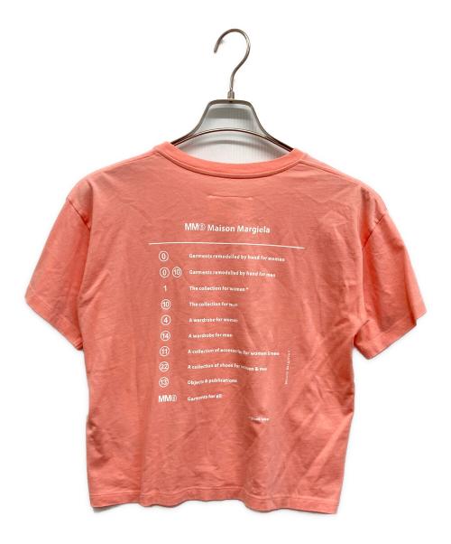 MM6 Maison Margiela（エムエムシックスメゾンマルジェラ）MM6 Maison Margiela (エムエムシックスメゾンマルジェラ) 半袖カットソー ピンク サイズ:8の古着・服飾アイテム