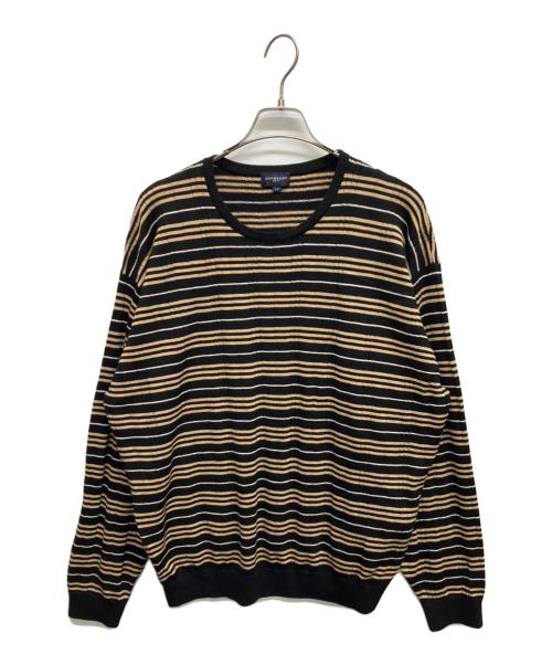 BURBERRY GOLF（バーバリーゴルフ）BURBERRY GOLF (バーバリーゴルフ) ボーダーニット ベージュ サイズ:LLの古着・服飾アイテム