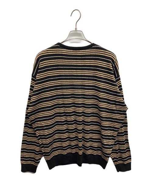 BURBERRY GOLF（バーバリーゴルフ）BURBERRY GOLF (バーバリーゴルフ) ボーダーニット ベージュ サイズ:LLの古着・服飾アイテム
