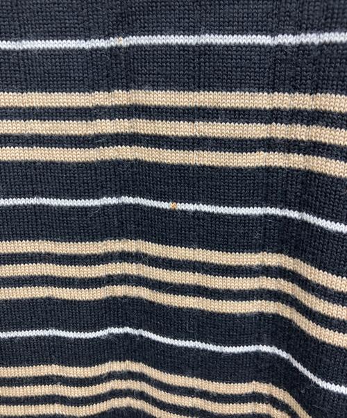 BURBERRY GOLF（バーバリーゴルフ）BURBERRY GOLF (バーバリーゴルフ) ボーダーニット ベージュ サイズ:LLの古着・服飾アイテム
