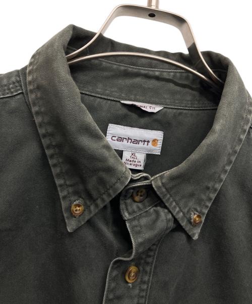 CarHartt（カーハート）CarHartt (カーハート) ワークシャツ グリーン サイズ:XLの古着・服飾アイテム