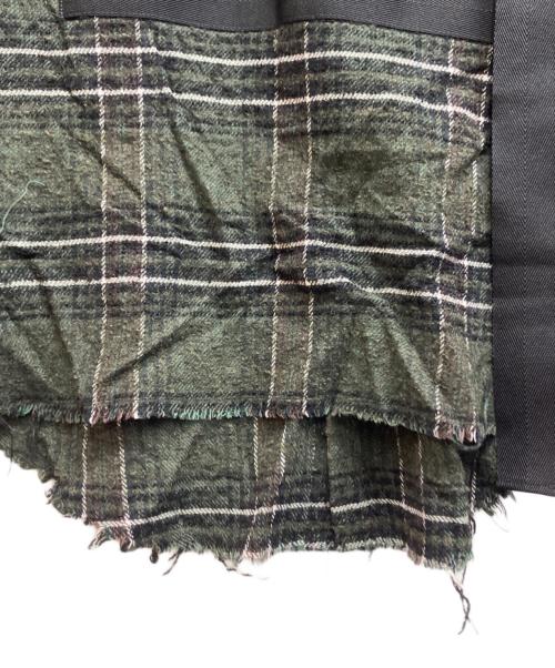 DIESEL（ディーゼル）DIESEL (ディーゼル) バックテープデザインウールシャツ グリーン サイズ:XSの古着・服飾アイテム