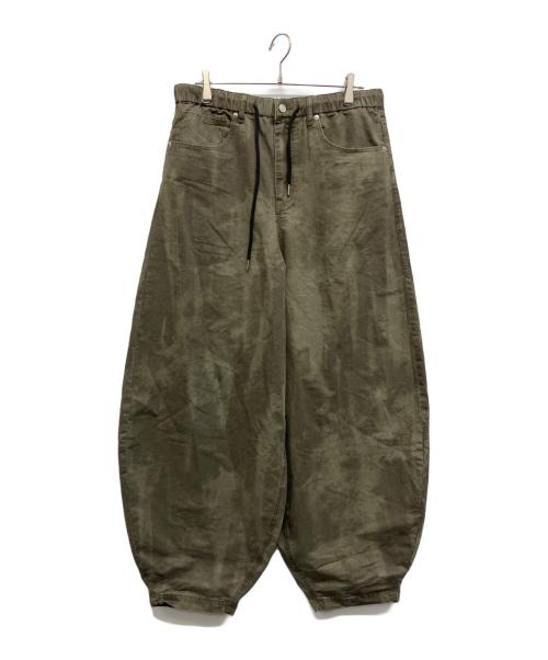 KICHUL（キチョル）KICHUL (キチョル) バルーンパンツ オリーブ サイズ:Lの古着・服飾アイテム