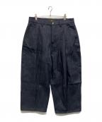 SHINZO®︎ shinzobrandシンゾウ）の古着「Okayama Blue Raw Balloon Denim Pants」｜インディゴ