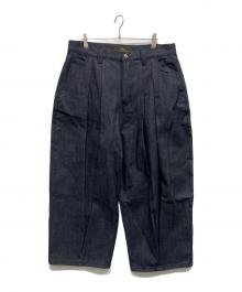 SHINZO®︎ shinzobrand（シンゾウ）の古着「Okayama Blue Raw Balloon Denim Pants」｜インディゴ