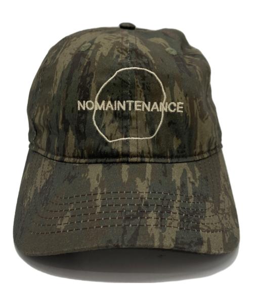 NO MAINTENANCE（ノーメンテナンス）NO MAINTENANCE (ノーメンテナンス) NM ロゴ ハット オリーブ サイズ:下記参照の古着・服飾アイテム