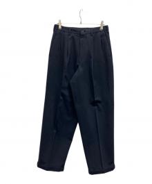 Y's for men（ワイズフォーメン）の古着「ダブル2タックスラックス」｜ネイビー