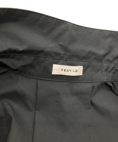 FRAY ID（フレイ アイディー）FRAY ID (フレイ アイディー) ランダムプリーツシャツワンピース ブラック サイズ:Sの古着・服飾アイテム