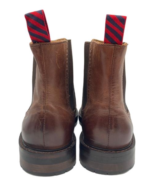 POLO RALPH LAUREN（ポロ・ラルフローレン）POLO RALPH LAUREN (ポロ・ラルフローレン) ウイングチップサイドゴアブーツ ブラウン サイズ:26㎝の古着・服飾アイテム