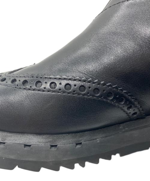 PRADA SPORTS（プラダスポーツ）PRADA SPORTS (プラダスポーツ) ウイングチップサイドゴアブーツ ブラック サイズ:5の古着・服飾アイテム