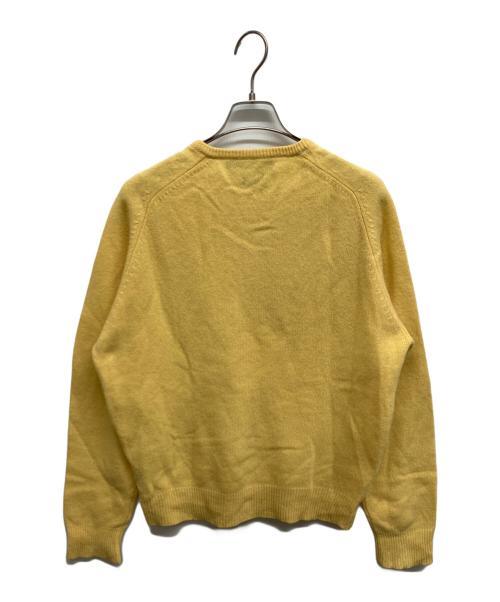 POLO RALPH LAUREN（ポロ・ラルフローレン）POLO RALPH LAUREN (ポロ・ラルフローレン) vネックウールニット イエロー サイズ:Mの古着・服飾アイテム