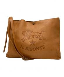 IL BISONTE（イル ビゾンテ）の古着「レザーショルダーバッグ」｜ベージュ