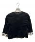 LEONARD FASHION (レオナールファッション) アンサンブル花柄ニットカーデ ブラック サイズ:L：8000円