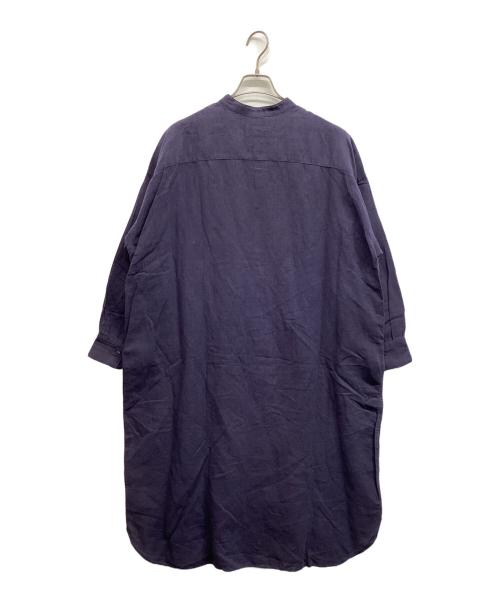 KAGURE（カグレ）kagure (カグレ) kagure コットンリネンシャツワンピース ネイビー サイズ:Freeの古着・服飾アイテム
