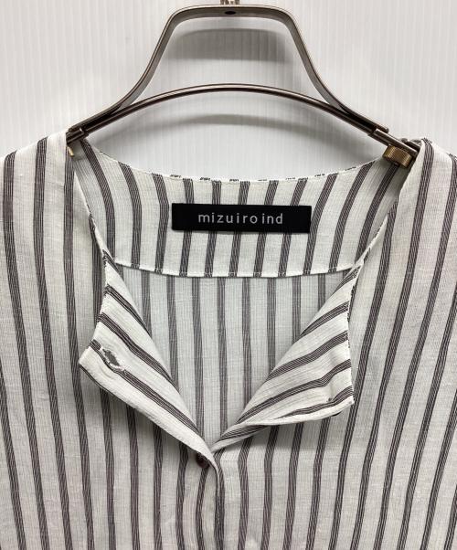 mizuiro-ind（ミズイロインド）mizuiro-ind (ミズイロインド) mizuiro-ind ストライプワンピース ホワイト サイズ:Freeの古着・服飾アイテム