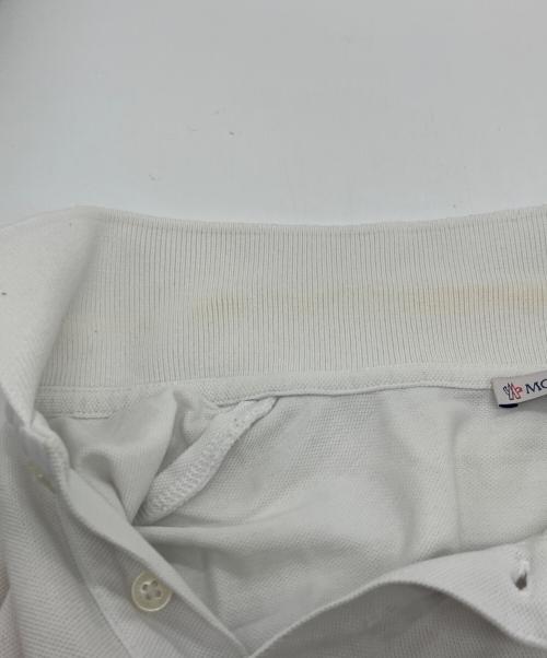 MONCLER（モンクレール）MONCLER (モンクレール) MONCLER 鹿の子ポロシャツ ホワイト サイズ:Mの古着・服飾アイテム