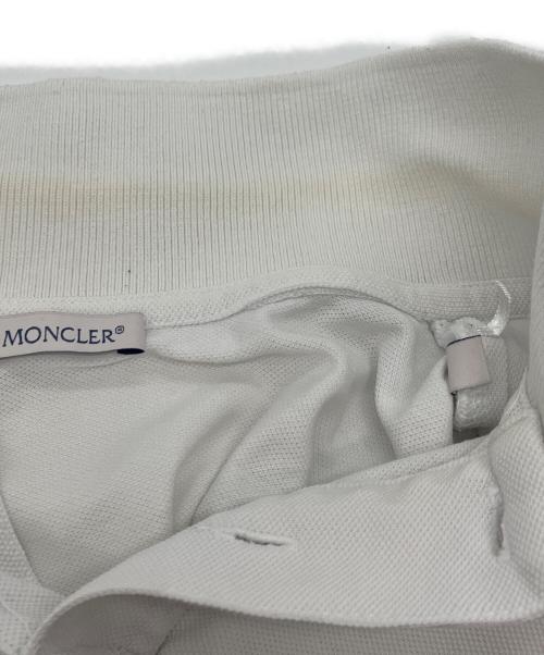 MONCLER（モンクレール）MONCLER (モンクレール) MONCLER 鹿の子ポロシャツ ホワイト サイズ:Mの古着・服飾アイテム