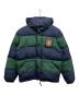 POLO RALPH LAUREN（ポロ・ラルフローレン）の古着「ボーダーダウンジャケット」｜ネイビー×グリーン