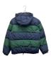 POLO RALPH LAUREN (ポロ・ラルフローレン) ボーダーダウンジャケット ネイビー×グリーン サイズ:M：15000円