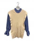 Ameriアメリ）の古着「UND MANY WAY BLOUSE WITH VEST SET」｜ブルー