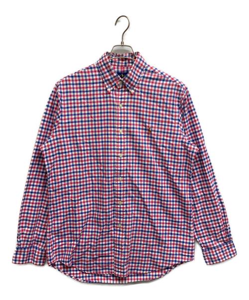 POLO RALPH LAUREN（ポロ・ラルフローレン）POLO RALPH LAUREN (ポロ・ラルフローレン) チェックBDシャツ ブルー×レッド サイズ:Mの古着・服飾アイテム