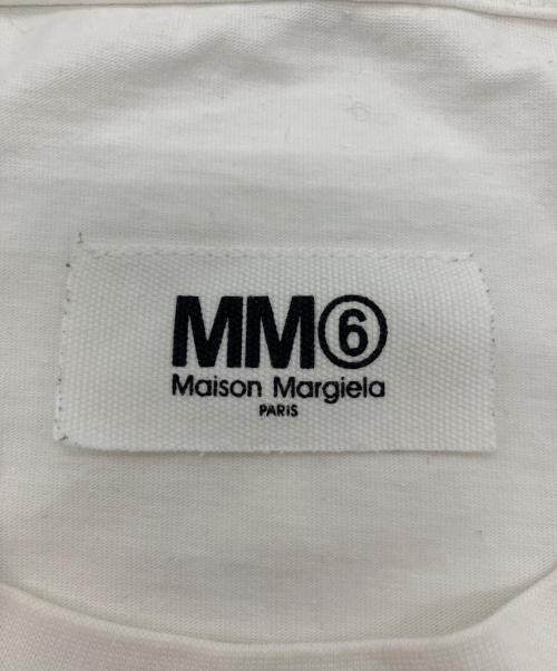 MM6 Maison Margiela（エムエムシックスメゾンマルジェラ）MM6 Maison Margiela (エムエムシックスメゾンマルジェラ) ハンドサイン プリント クロップド Tシャツ ホワイト サイズ:Sの古着・服飾アイテム