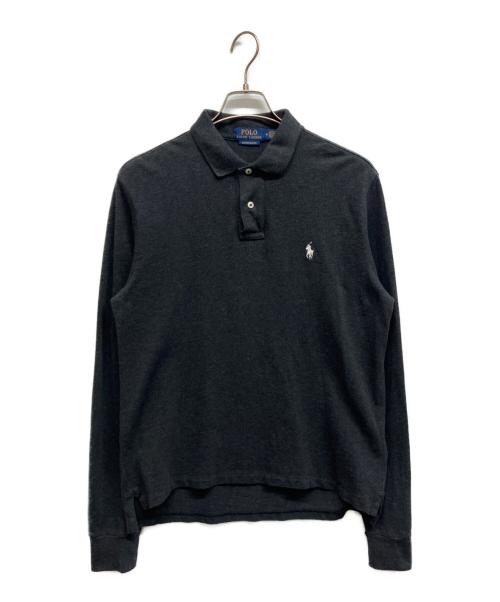 POLO RALPH LAUREN（ポロ・ラルフローレン）POLO RALPH LAUREN (ポロ・ラルフローレン) 長袖ポロシャツ ブラック サイズ:Mの古着・服飾アイテム