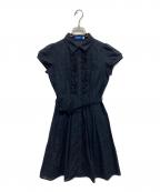 BLUE LABEL CRESTBRIDGEブルーレーベルクレストブリッジ）の古着「半袖ワンピース」｜ネイビー