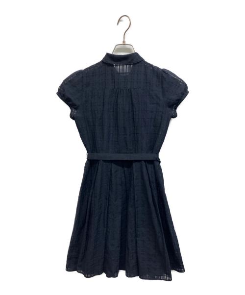 BLUE LABEL CRESTBRIDGE（ブルーレーベルクレストブリッジ）BLUE LABEL CRESTBRIDGE (ブルーレーベルクレストブリッジ) 半袖ワンピース ネイビー サイズ:34の古着・服飾アイテム