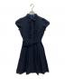 BLUE LABEL CRESTBRIDGE（ブルーレーベルクレストブリッジ）の古着「半袖ワンピース」｜ネイビー