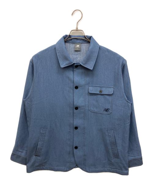 NEW BALANCE（ニューバランス）NEW BALANCE (ニューバランス) THE CITY デニムスタイルジャケット インディゴ サイズ:Lの古着・服飾アイテム