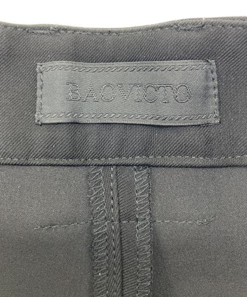 BAOVICTO（バオヴィクト）BAOVICTO (バオヴィクト) Pleated wide pants ブラック サイズ:1の古着・服飾アイテム