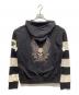 VANSON (バンソン) スカル刺繍パーカー ブラック サイズ:XL：4000円