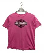 HARLEY-DAVIDSONハーレーダビッドソン）の古着「プリントTシャツ」｜ピンク