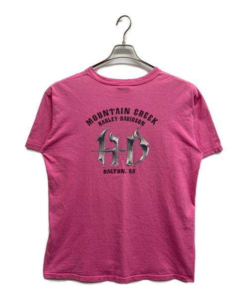 HARLEY-DAVIDSON（ハーレーダビッドソン）HARLEY-DAVIDSON (ハーレーダビッドソン) プリントTシャツ ピンク サイズ:不明の古着・服飾アイテム