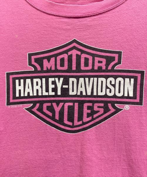 HARLEY-DAVIDSON（ハーレーダビッドソン）HARLEY-DAVIDSON (ハーレーダビッドソン) プリントTシャツ ピンク サイズ:不明の古着・服飾アイテム