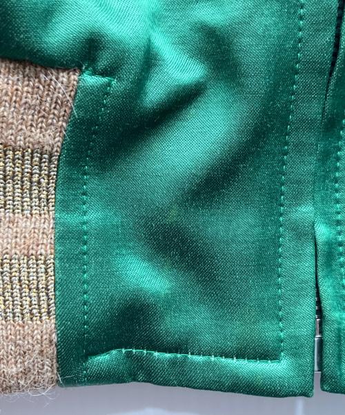 GUCCI（グッチ）GUCCI (グッチ) アングリーパンサーエンブロイダリージャケット グリーン サイズ:48の古着・服飾アイテム