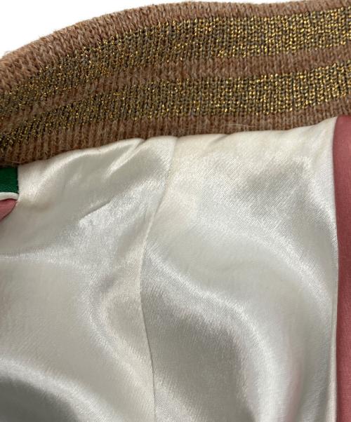 GUCCI（グッチ）GUCCI (グッチ) アングリーパンサーエンブロイダリージャケット グリーン サイズ:48の古着・服飾アイテム