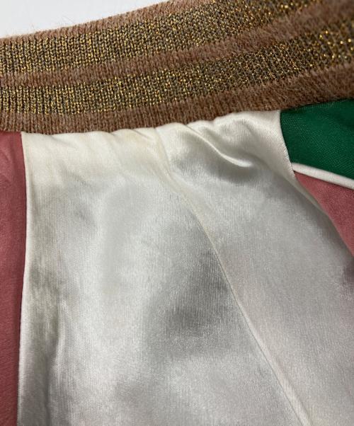 GUCCI（グッチ）GUCCI (グッチ) アングリーパンサーエンブロイダリージャケット グリーン サイズ:48の古着・服飾アイテム