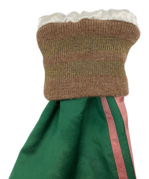 GUCCI（グッチ）GUCCI (グッチ) アングリーパンサーエンブロイダリージャケット グリーン サイズ:48の古着・服飾アイテム