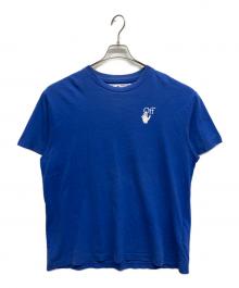 OFFWHITE（オフホワイト）の古着「Cut Here Slim S/S Tee」｜ブルー