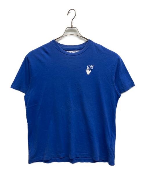 OFFWHITE（オフホワイト）OFFWHITE (オフホワイト) Cut Here Slim S/S Tee ブルー サイズ:XSの古着・服飾アイテム