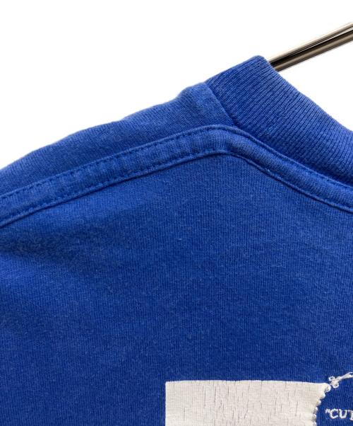 OFFWHITE（オフホワイト）OFFWHITE (オフホワイト) Cut Here Slim S/S Tee ブルー サイズ:XSの古着・服飾アイテム