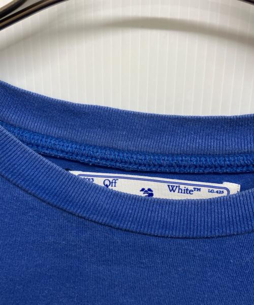 OFFWHITE（オフホワイト）OFFWHITE (オフホワイト) Cut Here Slim S/S Tee ブルー サイズ:XSの古着・服飾アイテム