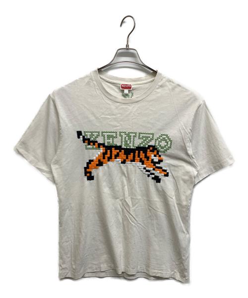 KENZO（ケンゾー）KENZO (ケンゾー) Pixels Embroidery T-shirt ホワイト サイズ:Lの古着・服飾アイテム