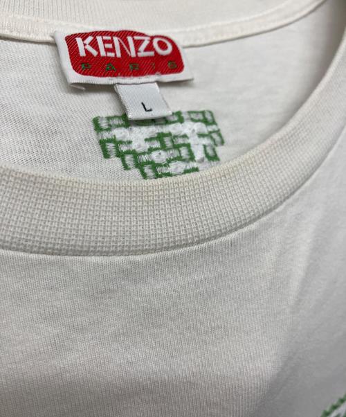 KENZO（ケンゾー）KENZO (ケンゾー) Pixels Embroidery T-shirt ホワイト サイズ:Lの古着・服飾アイテム
