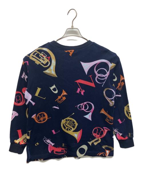 LEONARD SPORT（レオナール スポーツ）LEONARD SPORT (レオナール スポーツ) ラッパ柄ニット ネイビー サイズ:Freeの古着・服飾アイテム